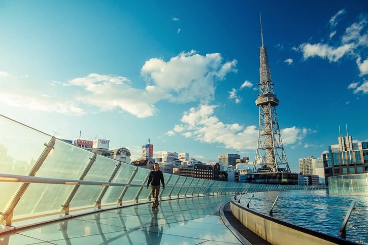 Nagoya - Pohled na TV Tower