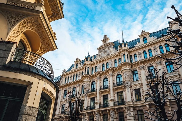 Riga - Architektura Art Nouveau v Rize