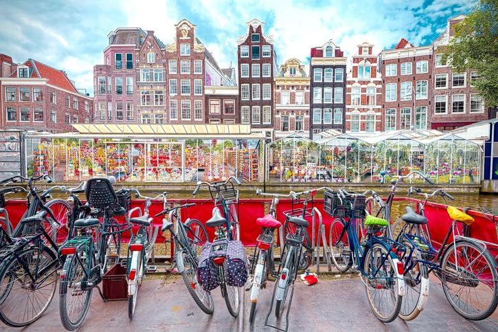 Amsterdam - Květinový trh 