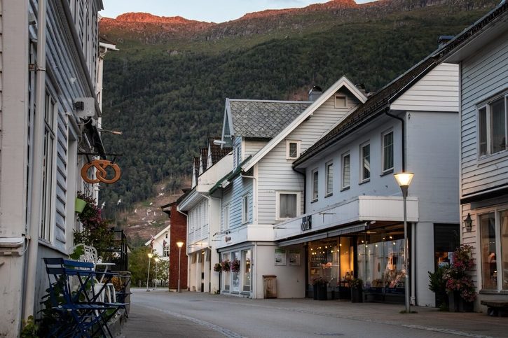 Nordfjordeid - Stará nákupní ulice