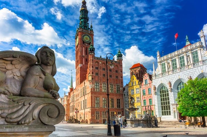 Gdaňsk - Pohled na radnici