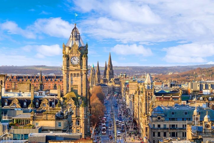 Edinburgh - Pohled na město