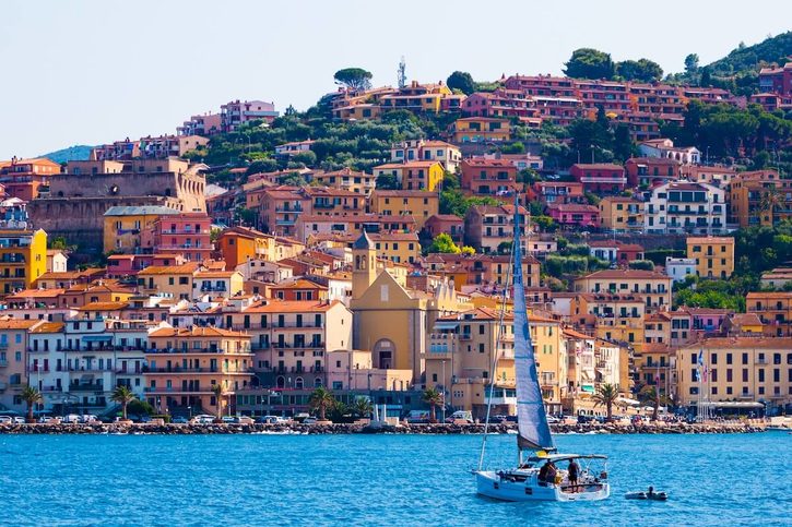 Porto Santo Stefano - Pohled od moře