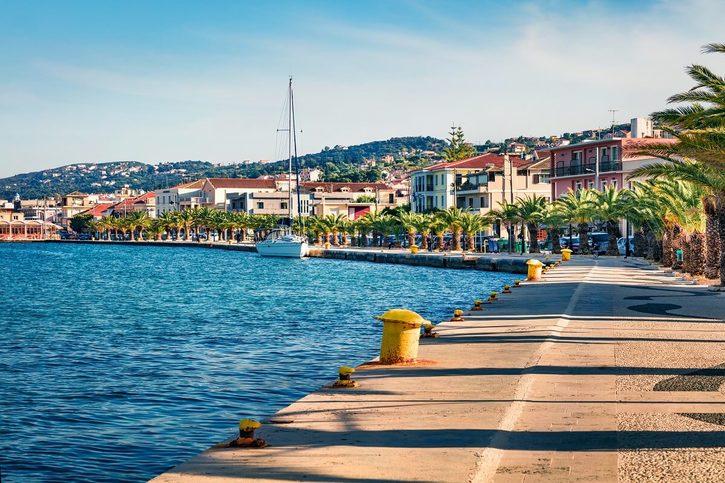 Argostoli - Panoramatický pohled na přístav Argostoli 