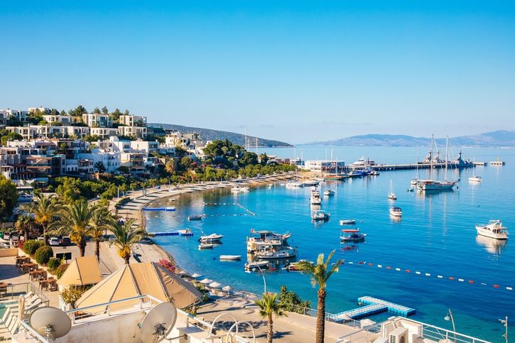 Bodrum - Pohled na Bodrum Beach