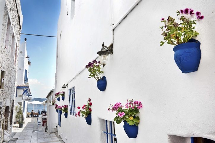Bodrum - Úzká ulička v centru města