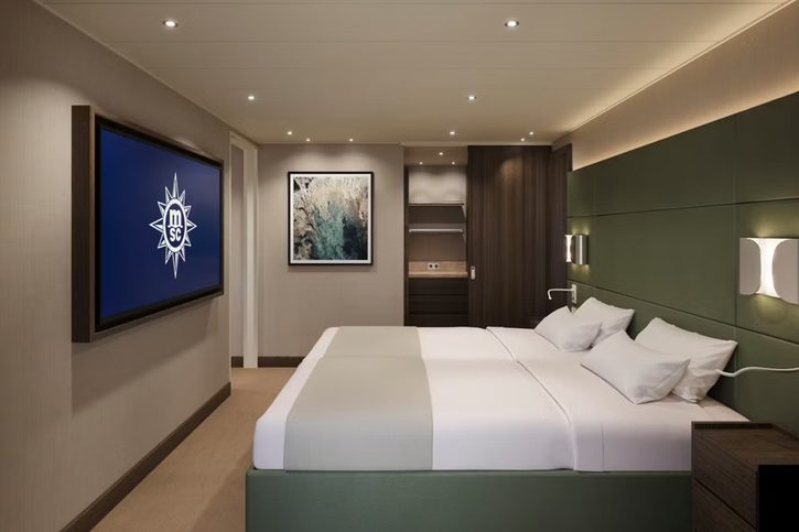 Dvoupokojové apartmá MSC Yacht Club Grand Suite (YCL), ložnice - MSC Magnifica