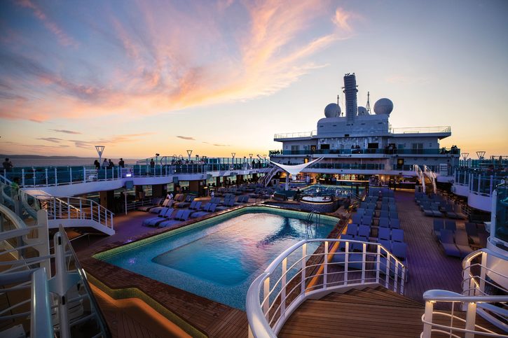 Sky Princess, otevřená paluba