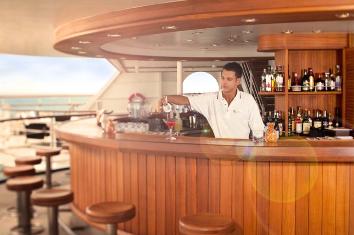 Venkovní bar - Seabourn Soujourn