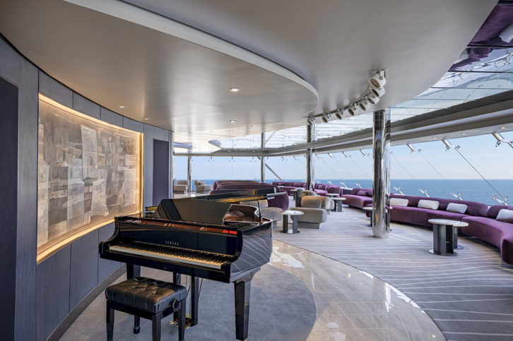 Msc yacht club se rozšiřuje. jste připraveni na luxus na palubě msc musica a msc orchestra? - MSC Yacht Club Top Sail Lounge as shown on MSC Magnifica