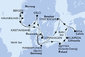 Německo, Norsko, Dánsko, Polsko, Litva, Lotyšsko, Švédsko z Warnemünde na lodi MSC Magnifica