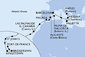 Itálie, Malta, Španělsko, Antigua a Barbuda, Svatý Vincenc a Grenadiny, Barbados, Martinik z Neapole na lodi MSC World Asia
