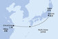 Čína, Japonsko ze Šanghaje na lodi MSC Bellissima