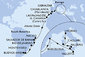 Itálie, Malta, Španělsko, Velká Británie, Maroko, Brazílie, Uruguay, Argentina z Livorna na lodi MSC Splendida