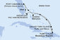 USA, Bahamy, Zámořské území Velké Británie, Dominikánská republika z Port Canaveralu na lodi MSC World Atlantic