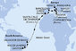 Itálie, Španělsko, Brazílie z Marghery na lodi MSC Armonia