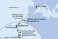 Španělsko, Svatý Martin, Svatý Kryštof a Nevis, Svatý Vincenc a Grenadiny, Barbados, Grenada, Martinik z Barcelony na lodi MSC World Europa