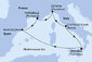 Itálie, Španělsko, Francie z Civitavecchia na lodi MSC World Europa