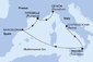 Itálie, Španělsko, Francie z Civitavecchia na lodi MSC World Europa