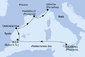 Itálie, Španělsko, Francie z Palerma na lodi MSC Seaview
