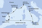 Itálie, Španělsko, Francie z Civitavecchia na lodi MSC Seaview