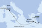 Itálie, Řecko, Turecko z Civitavecchia na lodi MSC Divina