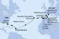 USA, Svatý Martin, Portugalsko, Španělsko, Francie z Miami na lodi MSC Meraviglia