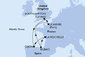 Velká Británie, Španělsko, Francie ze Southamptonu na lodi MSC Meraviglia