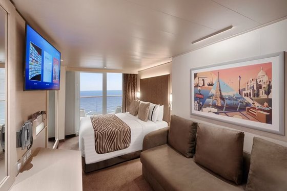 Kajuta Aurea s balkonem - MSC World Asia