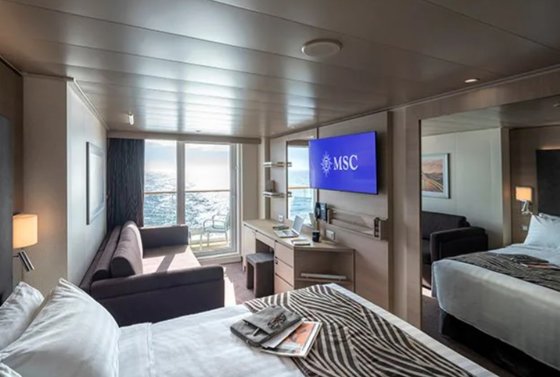 Kajuta s balkonem - MSC World Asia