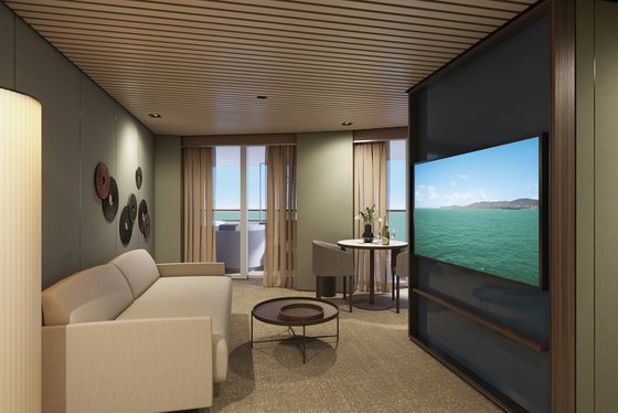 The Haven Owner's apartmá s hlavní ložnicí a velkým balkonem na zádi (H4) - Norwegian Aqua