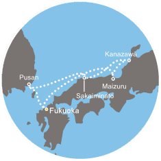 Japonsko, Jižní Korea na lodi Costa neoRomantica