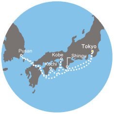 Japonsko, Jižní Korea, Indie na lodi Costa neoRomantica