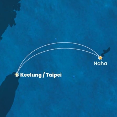 Tchaj-wan, Japonsko z Keelungu (Taipeje) na lodi Costa Serena