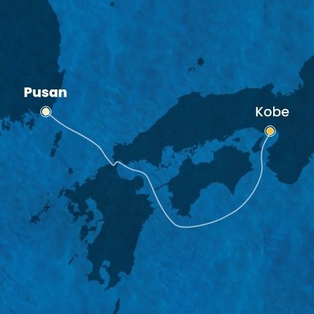 Jižní Korea, Japonsko na lodi Costa Serena
