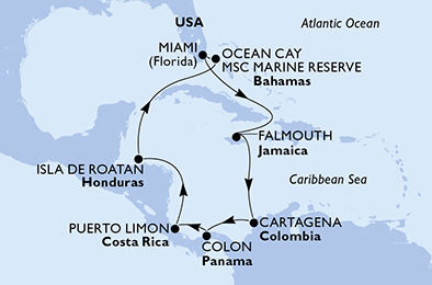 Z Miami za karibskými poklady na MSC Divina