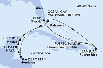 Karibská pohoda na MSC World America