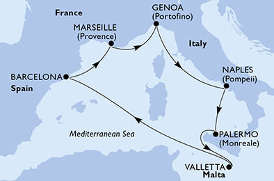 Prodloužené prázdniny na MSC Seaview