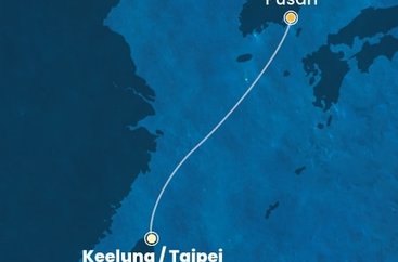 Tchaj-wan, Jižní Korea z Keelungu (Taipeje) na lodi Costa Serena