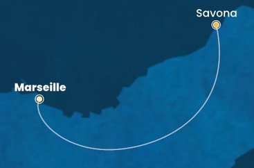 Francie, Itálie z Marseille na lodi Costa Serena