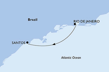 Brazílie z Rio de Janeira na lodi MSC Virtuosa