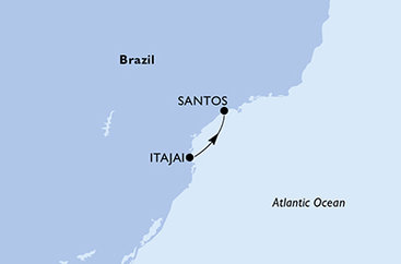 Brazílie na lodi MSC Musica