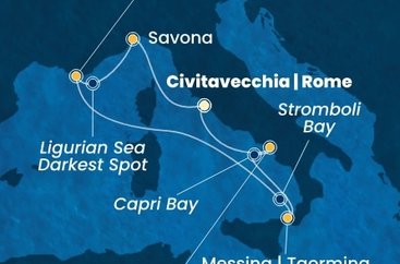 Itálie, Francie z Civitavecchia na lodi Costa Fascinosa