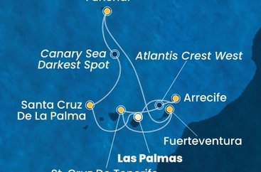 Španělsko, Portugalsko z Las Palmas na lodi Costa Smeralda