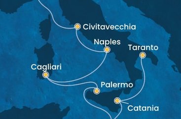 Itálie, Malta ze Savony na lodi Costa Serena