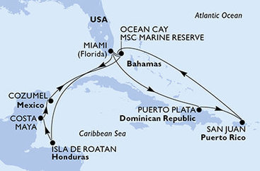 Karibská pohoda na MSC World America