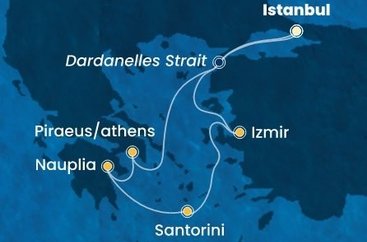Velký okruh Egejským mořem na Costa Pacifica